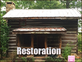 Historic Log Cabin Restoration  Birmingham, Alabama